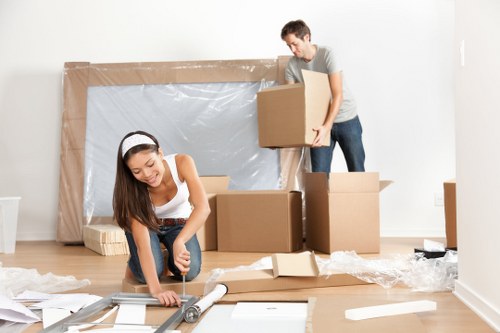 Ireland removals team carefully loading a moving van for a home relocation