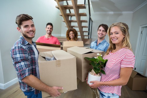 Removal team helping with a home move in Ireland