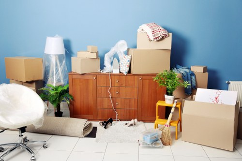 A residential moving team helping with a home relocation in Ireland