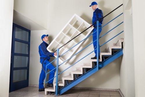 Removals team preparing a transparent moving quote for a home move