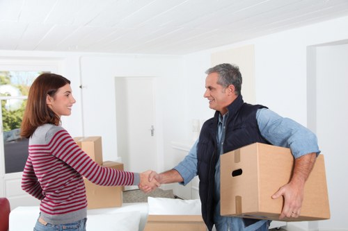 Removal van loaded for an apartment or house move in Ireland